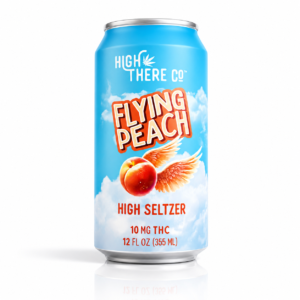 Flying Peach High Seltzer • 10MG THC • 4-Pack