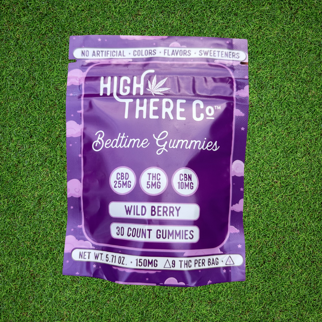 High There Co™ Bedtime Gummies • 25mg CBD + 5mg THC + 10mg CBN • Wild Berry • 30ct