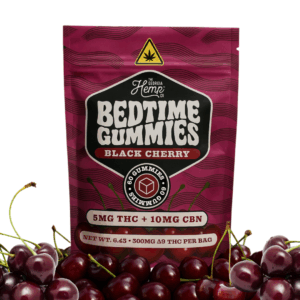 Bedtime Gummies • 5mg THC+10mg CBN • Black Cherry • 60ct