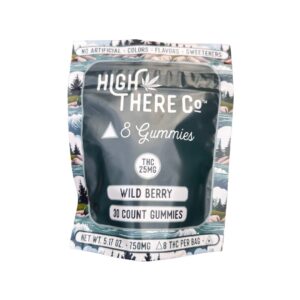 High There Co™ 25mg Delta 8 Gummies  • Wild Berry • 30ct