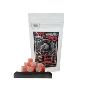 Hippie Speedball Sativa 5mg THC + 25mg Full-Spectrum CBD + 10mg Caffeine Gummies (20ct)