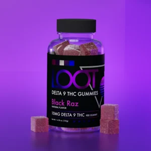 LOOT D9 - Black Razz Gummies 10mg D9