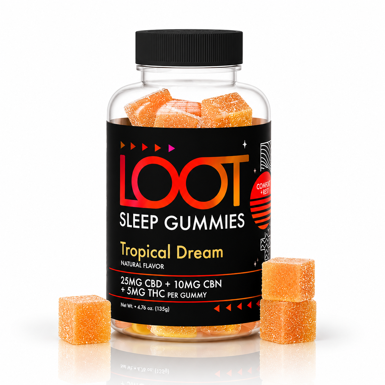 LOOT Sleep Gummies - CBD + CBN + THC (30ct)